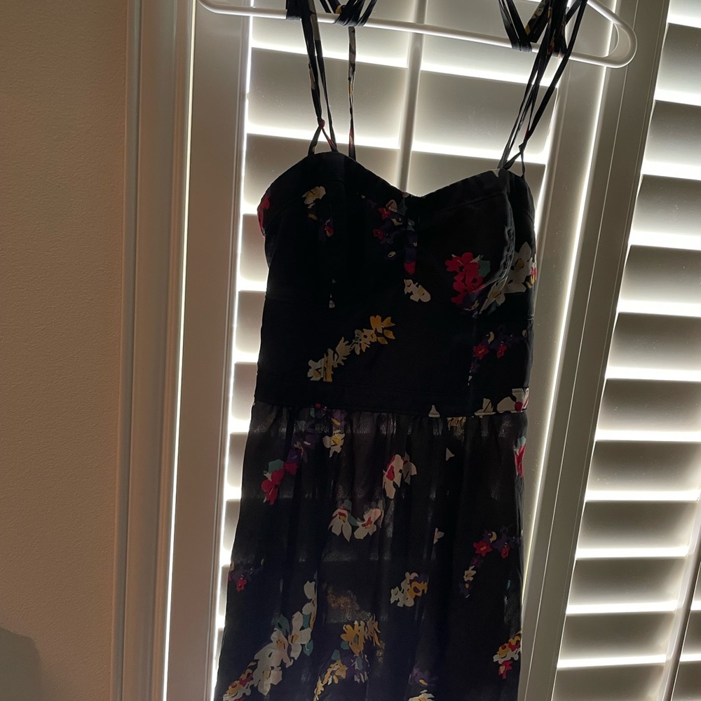 AEO grey floral dress